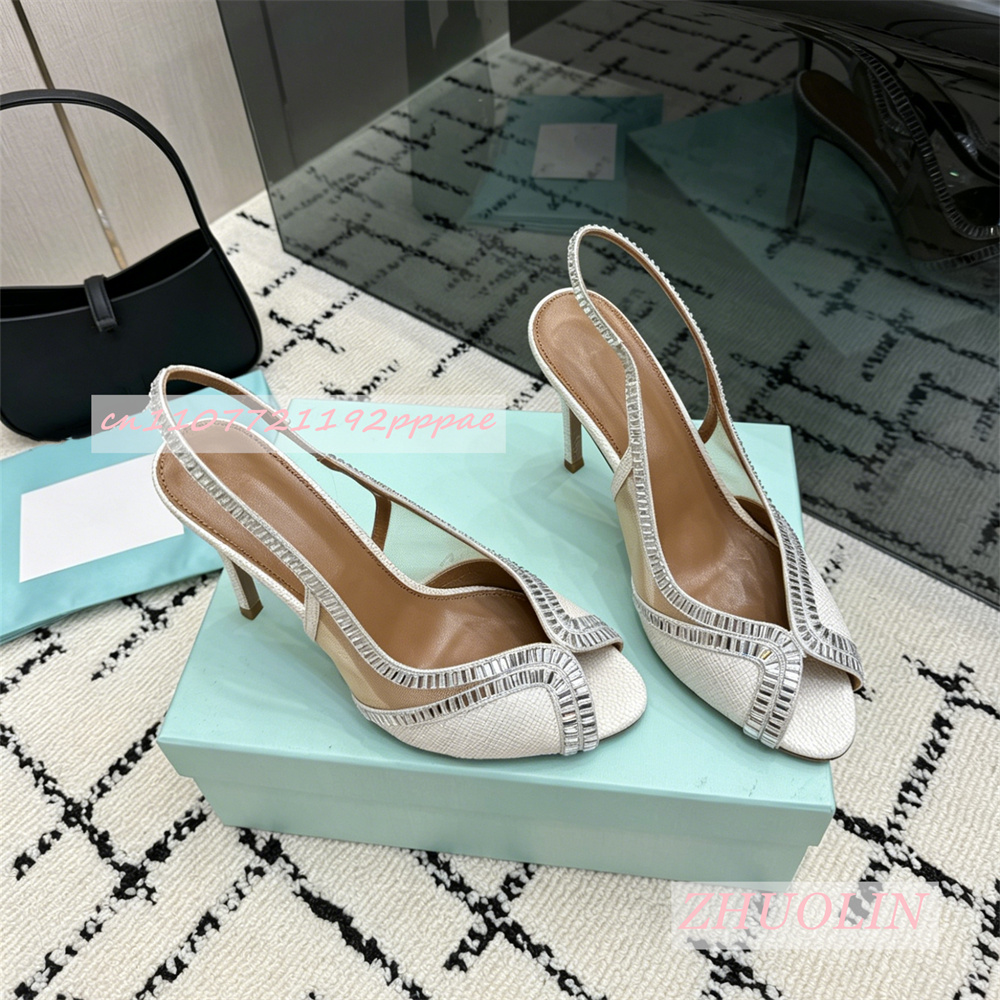 Kids Shoes Women - Lüks Hakiki Deri Yüksek Topuklu Sandalet
