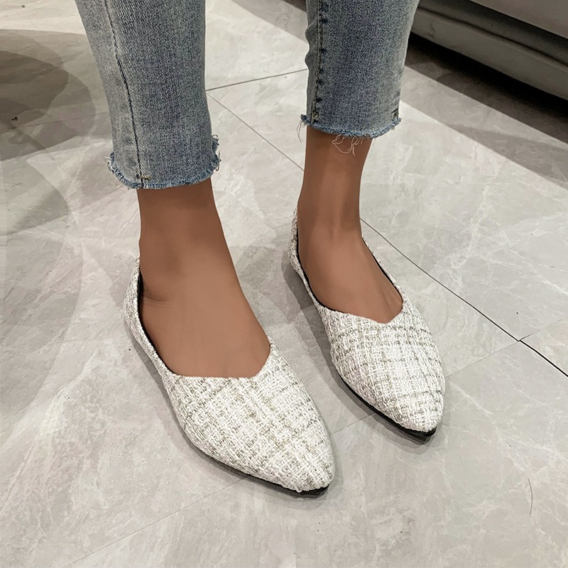 Pointed Toe Flat - Büyük Beden Tek Ayakkabı Kadın 2025
