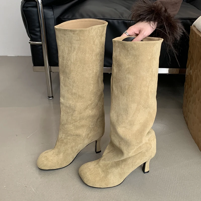 Women Shoes Zara - Eilyken Kış Sokak Stili Yuvarlak Ayak