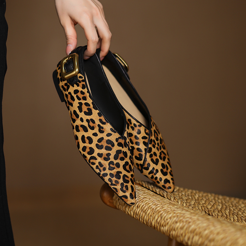 Pointed Toe Flat - 2026 Yeni Bahar Trendi Hakiki Deri