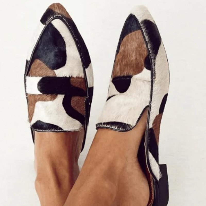 Pointed Toe Flat - İngiliz Tarzı 2026 İlkbahar ve Sonbahar