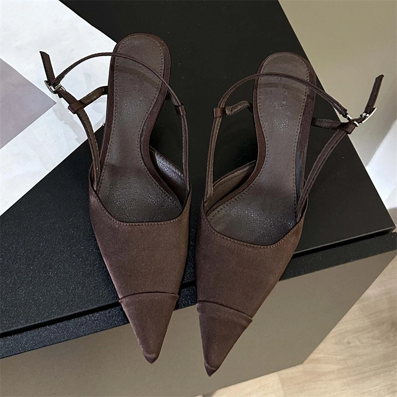 Women Shoes Zara - Eilyken Yüksek Kaliteli Saten Toka Askı