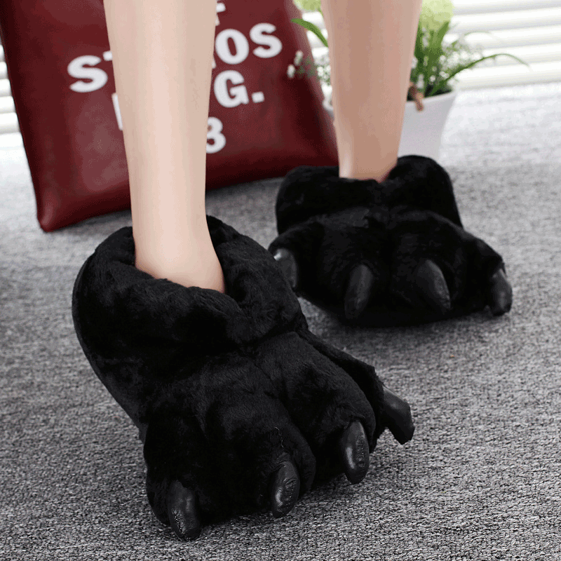 Women Shoes Mules - Boyutu 35-43 Siyah Hayvan Pençe Ayakkabı