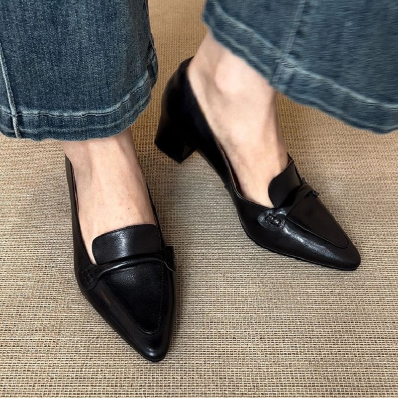 Women Shoes Size 4 In Cm - Rahat Orta Topuklu Kalın Topuklu İlkbahar