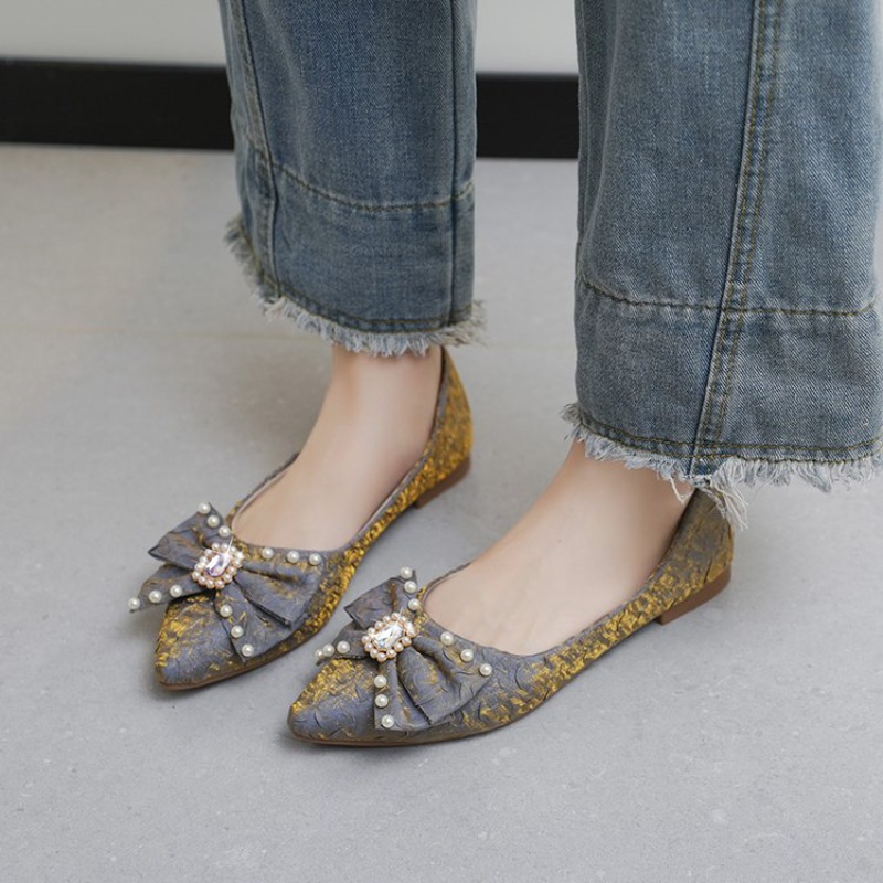 Pointed Toe Flat - Düz Parlak Ayakkabılar Kadın 2026 Yeni