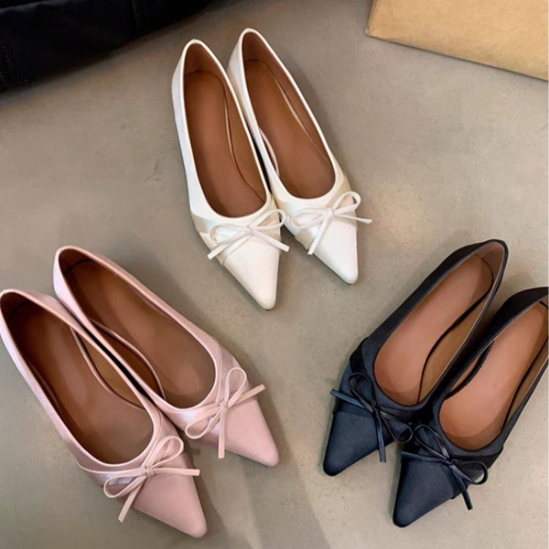 Pointed Toe Flat - Yazlık Yeni Stil Şifon Moda Tatlı