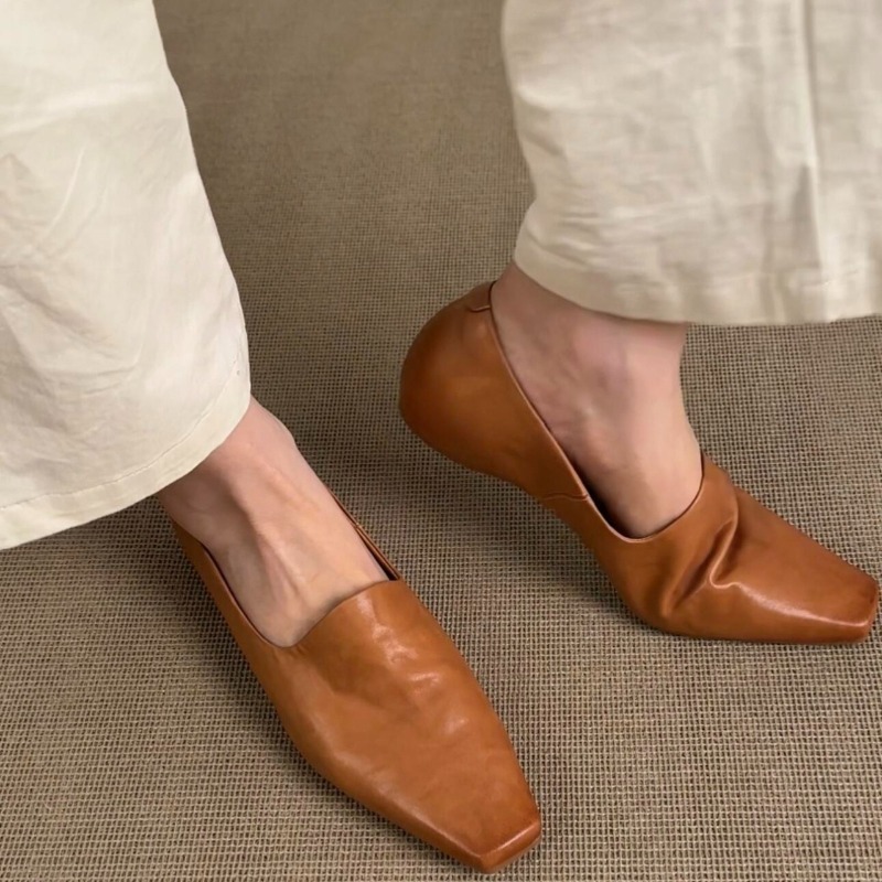 Shoes Women Pumps - Retro Düz Loafer'lar Kadın Slip-on İngiliz