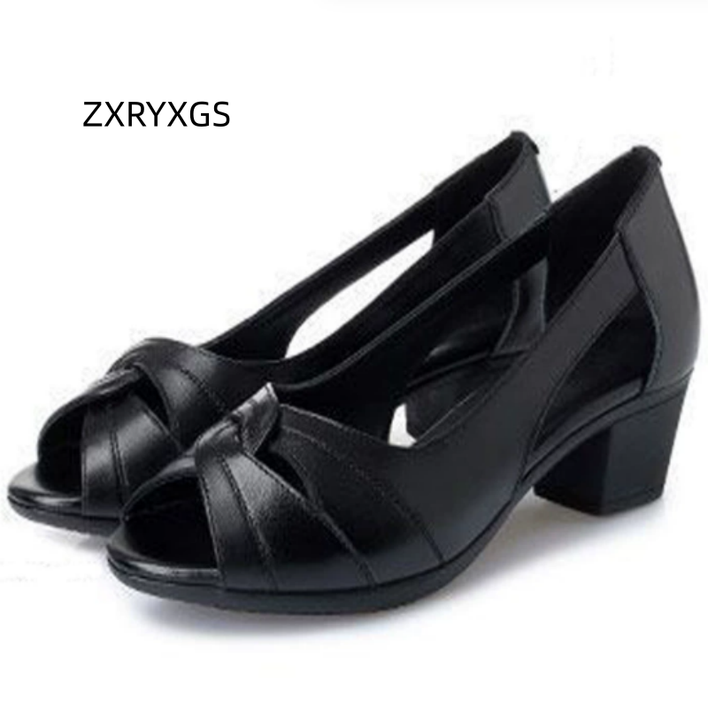 Women Shoes Size 4 In Cm - ZXRYXGS 2026 Yaz Hakiki Deri Balık