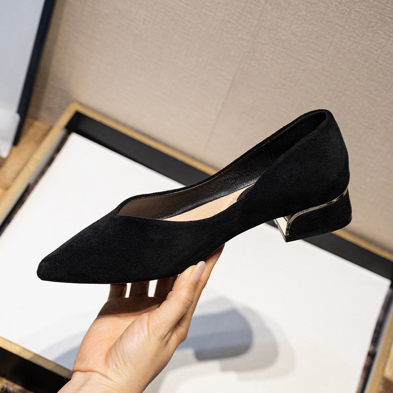 Kadın Sivri Burunlu Sade Kalın - Women Shoes Loafers incelemesi ve fiyatı