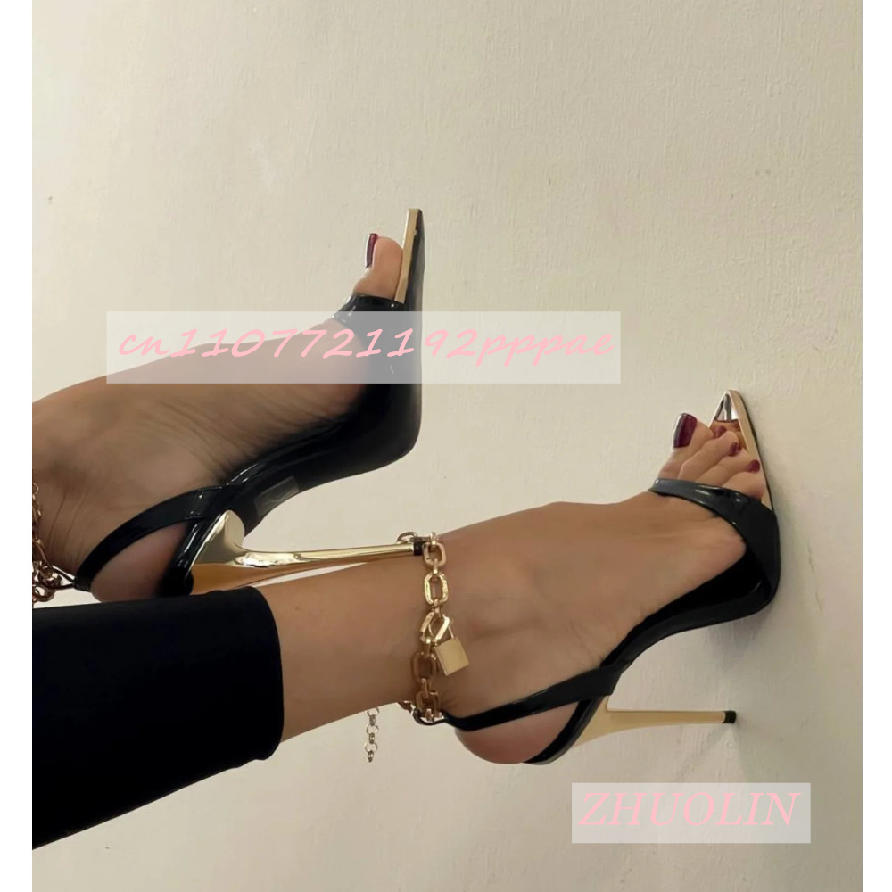 Kadın Metal Sivri Siyah Yüksek - Kids Shoes Women incelemesi ve fiyatı