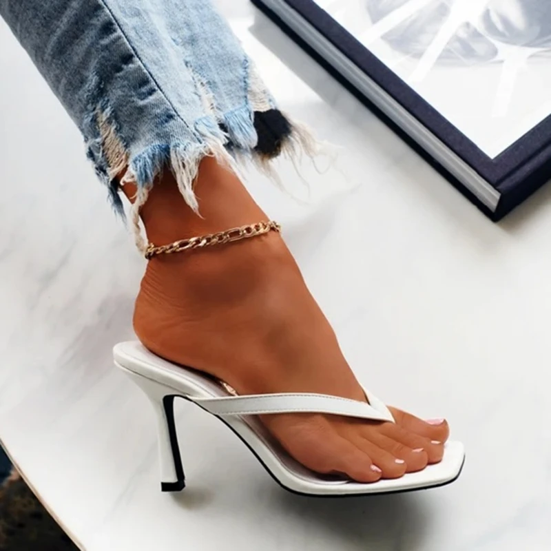 Şık kadın topuk Flip flop siya - Women Shoes Mules incelemesi ve fiyatı