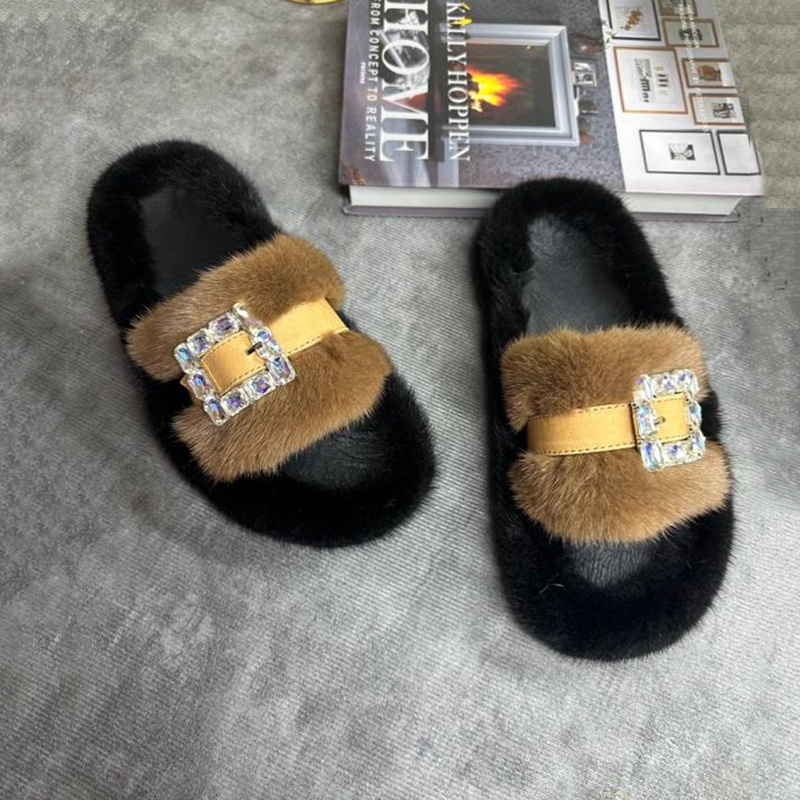 Vizon Kürk Terlik Kadın Gerçek - Women Shoes Mules incelemesi ve fiyatı