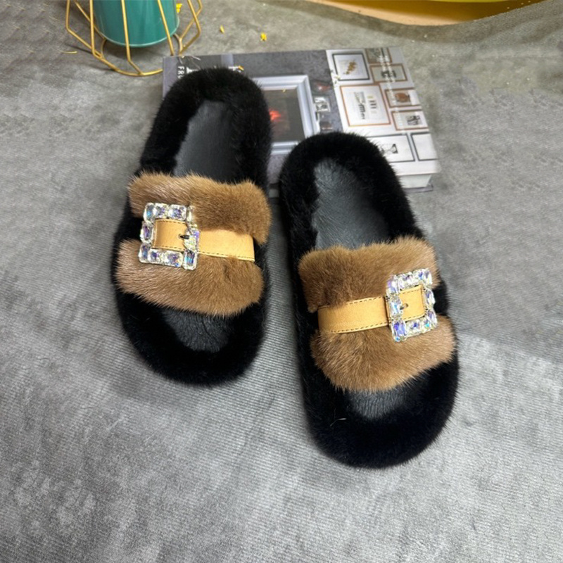 Vizon Kürk Terlik Kadın Gerçek - Women Shoes Mules incelemesi ve fiyatı