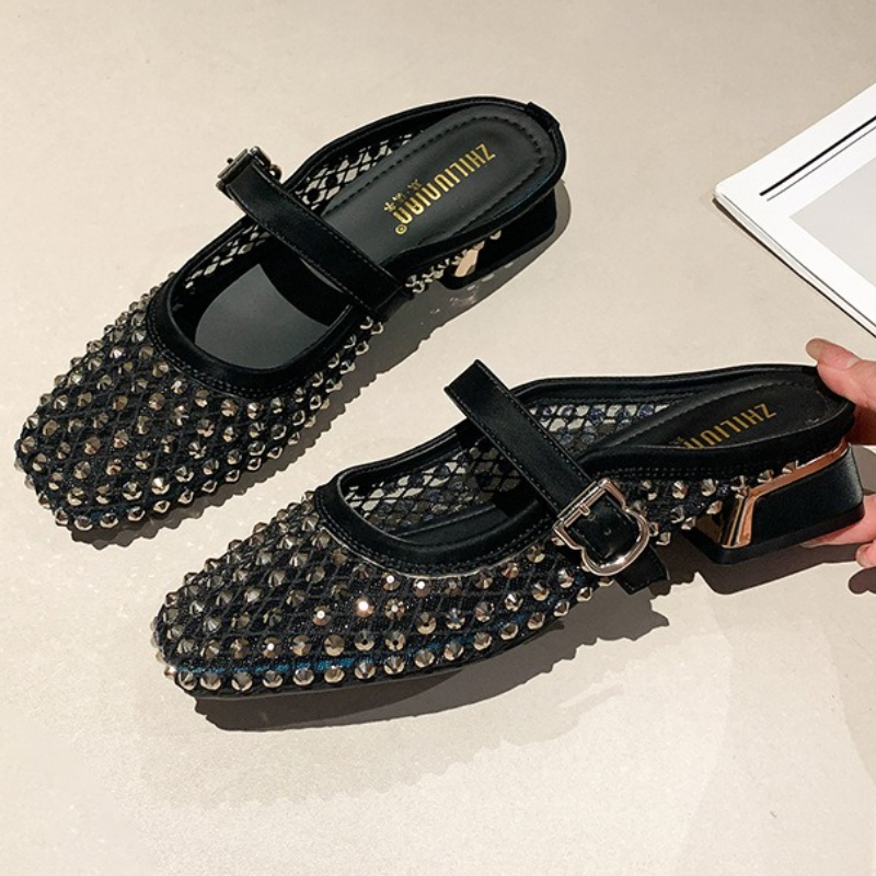 Örgü Taklidi Kalın Topuklu Ter - Women Shoes Mules incelemesi ve fiyatı