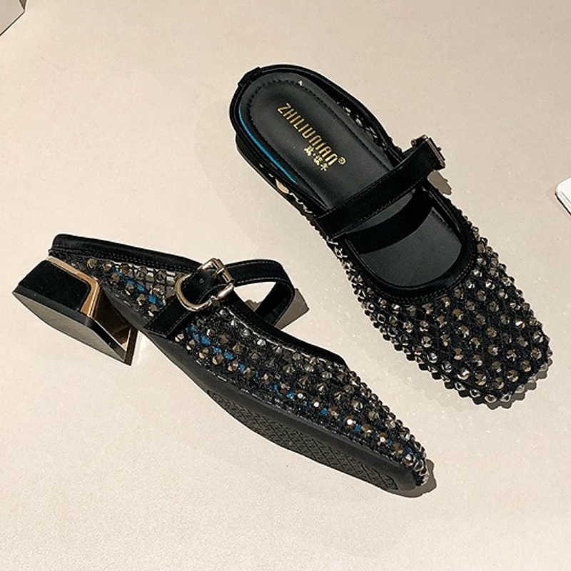 Örgü Taklidi Kalın Topuklu Ter - Women Shoes Mules incelemesi ve fiyatı