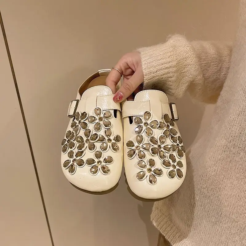 Kadın Çiçekli Yapay Elmas Toka - Women Shoes Mules incelemesi ve fiyatı