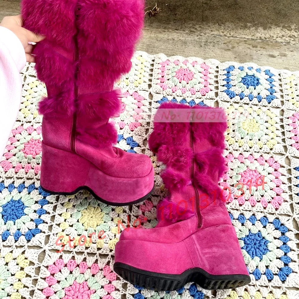 Sıcak pembe kalın taban kürklü - Kids Shoes Women incelemesi ve fiyatı