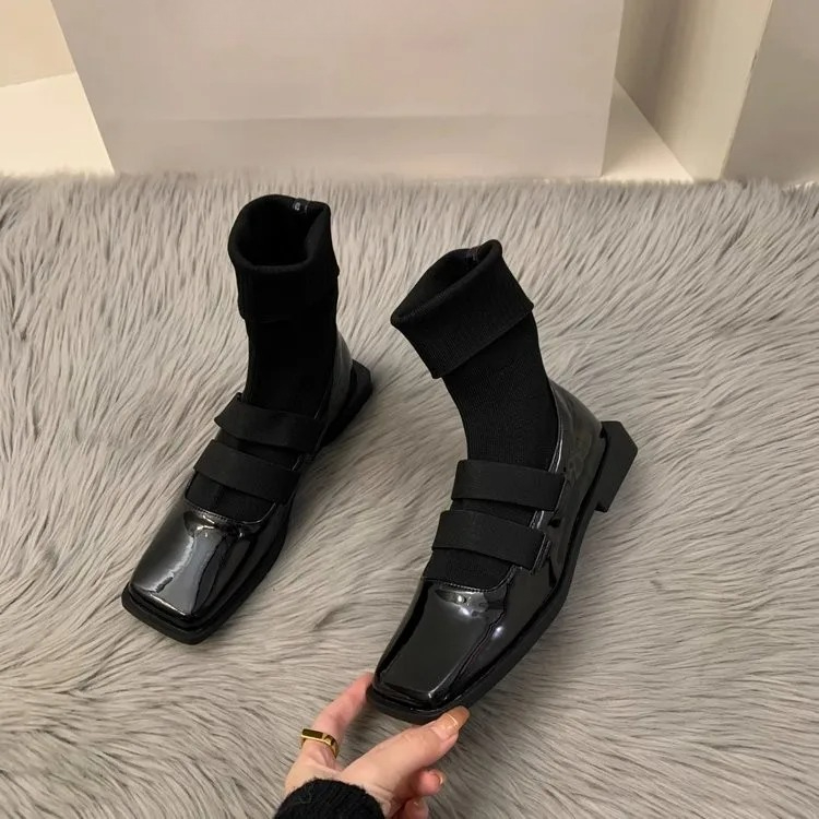 İngiliz tarzı kare örme çorap  - Women Shoes Zara incelemesi ve fiyatı