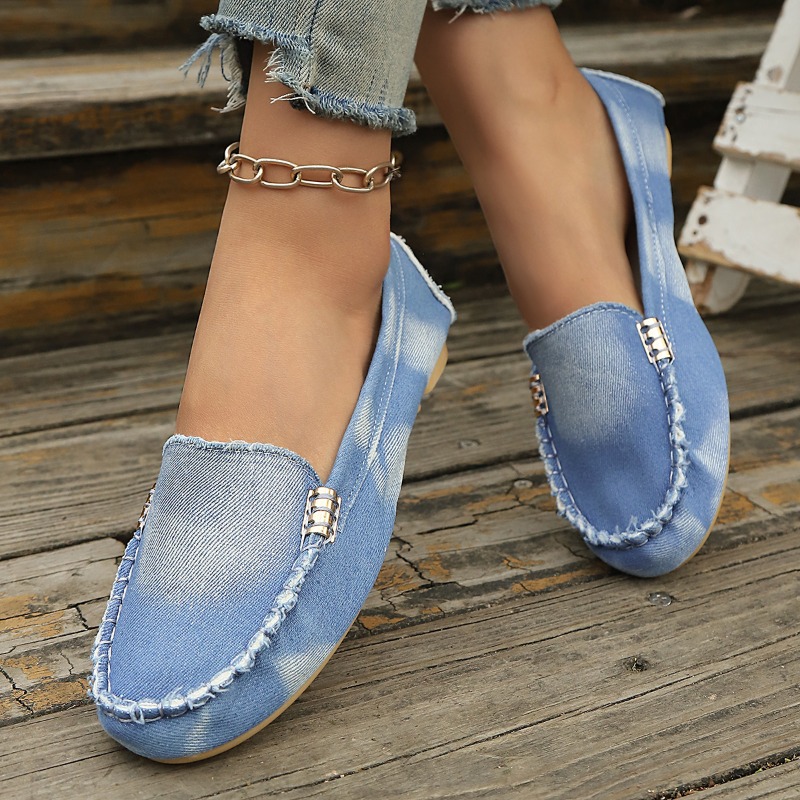 Moda Açık Mavi Kot Mokasenler  - Women Shoes Loafers incelemesi ve fiyatı