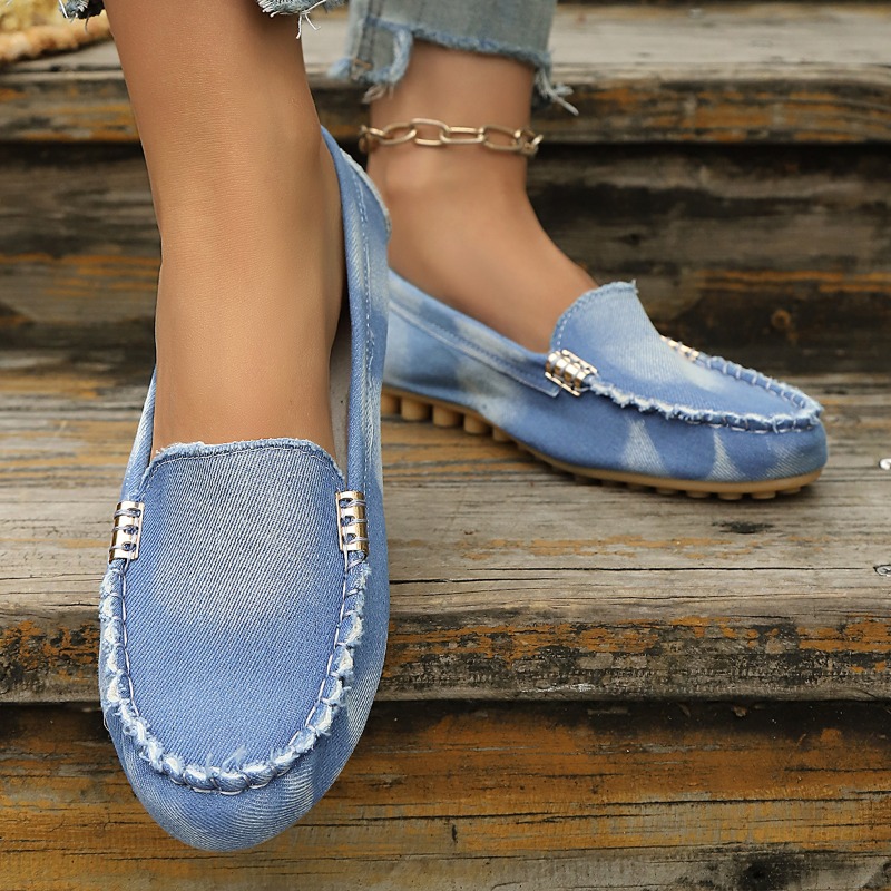 Moda Açık Mavi Kot Mokasenler  - Women Shoes Loafers incelemesi ve fiyatı
