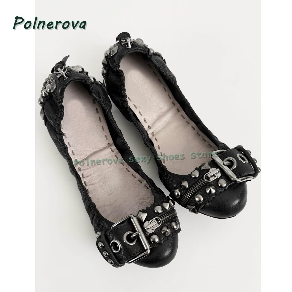Perçinli Tokalı Mary Jane Ayak - Pointed Toe Flat incelemesi ve fiyatı