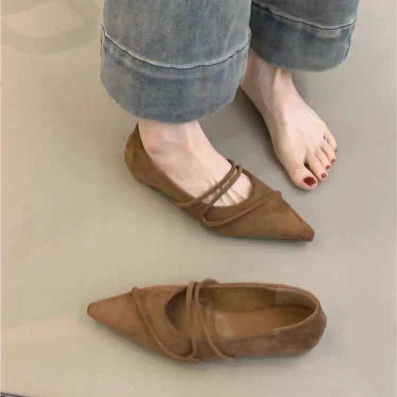 Retro Düz Bale Dansı Tek Ayakk - Pointed Toe Flat incelemesi ve fiyatı