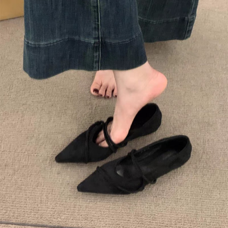 Retro Düz Bale Dansı Tek Ayakk - Pointed Toe Flat incelemesi ve fiyatı