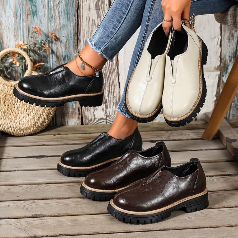 Retro İngiliz Tarzı Kadın Ayak - Women Shoes Loafers incelemesi ve fiyatı