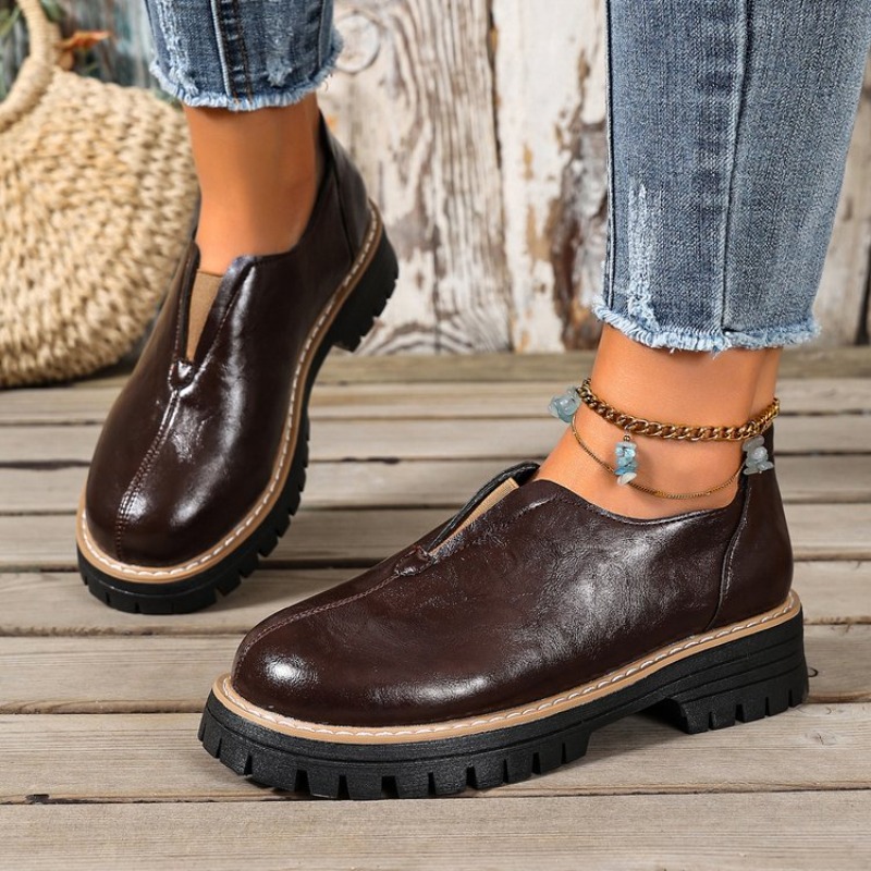 Retro İngiliz Tarzı Kadın Ayak - Women Shoes Loafers incelemesi ve fiyatı