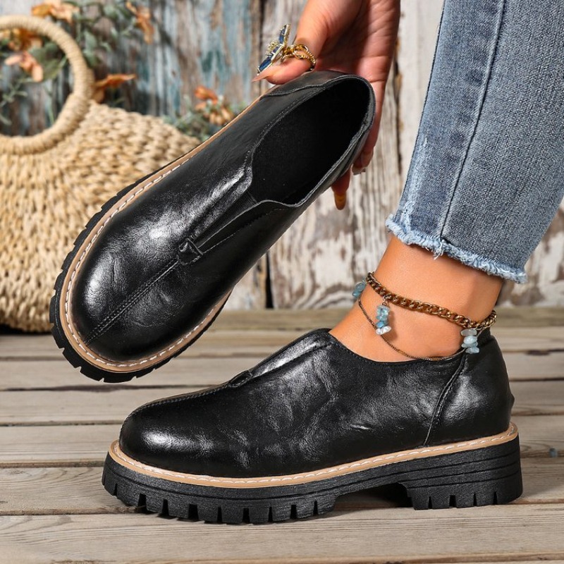 Retro İngiliz Tarzı Kadın Ayak - Women Shoes Loafers incelemesi ve fiyatı