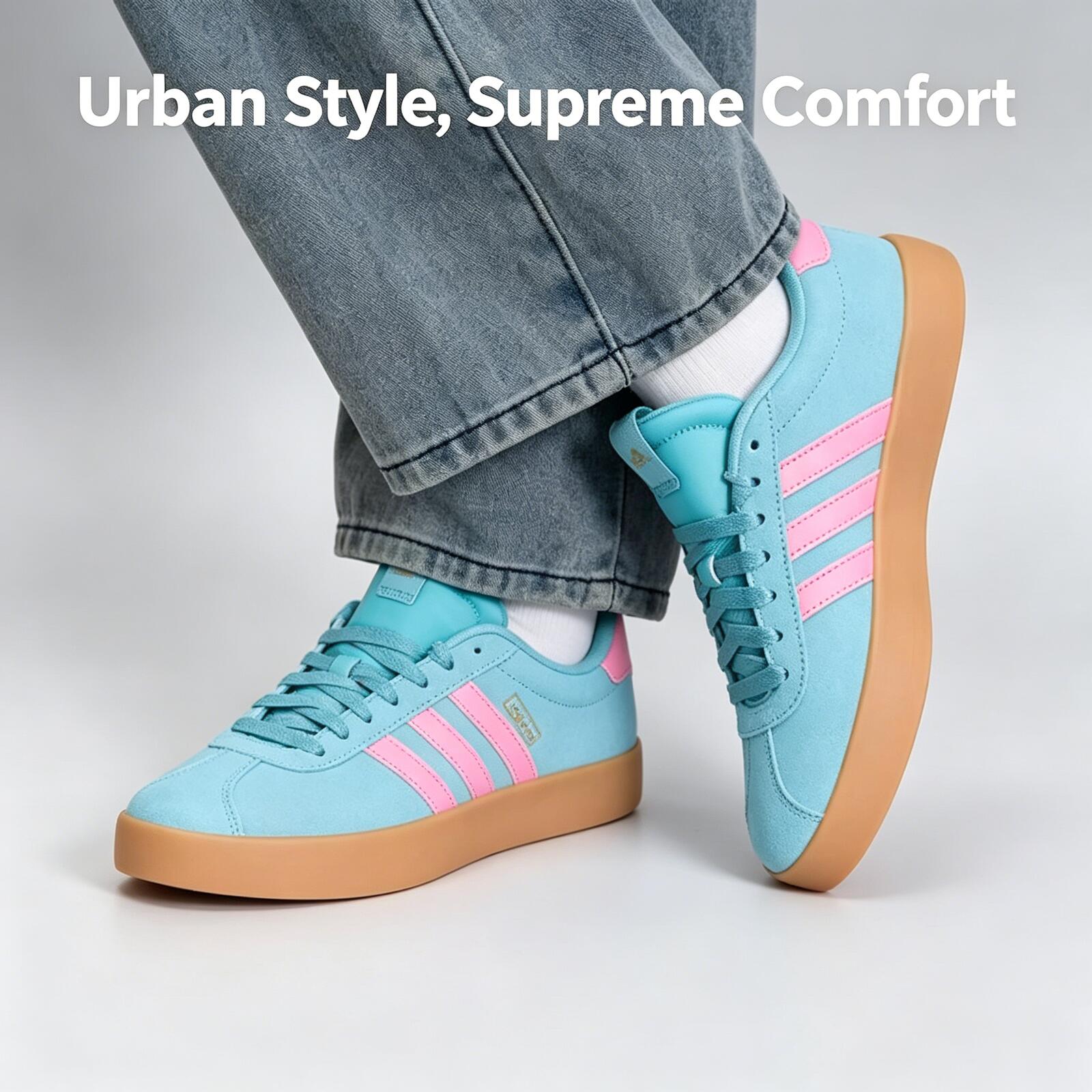 Adidas Popüler Mavi Pembe Süet - Women'S Shoes Pink Adidas incelemesi ve fiyatı